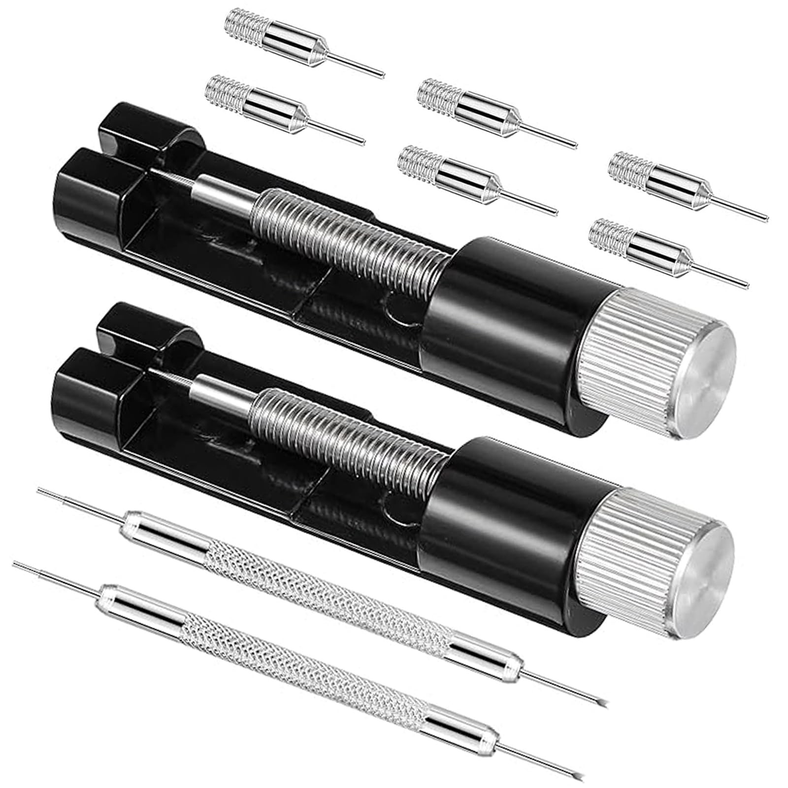 OYWGRICH 2 Pack Watch Link Removal Kit, Repair Tool for Bracelet Black