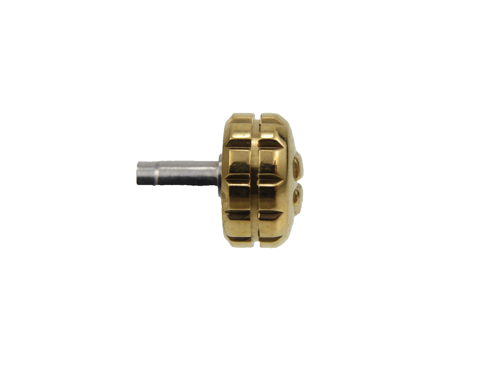 7.6mm Gold Screw Down Watch Crown With Tube For Tag Heuer