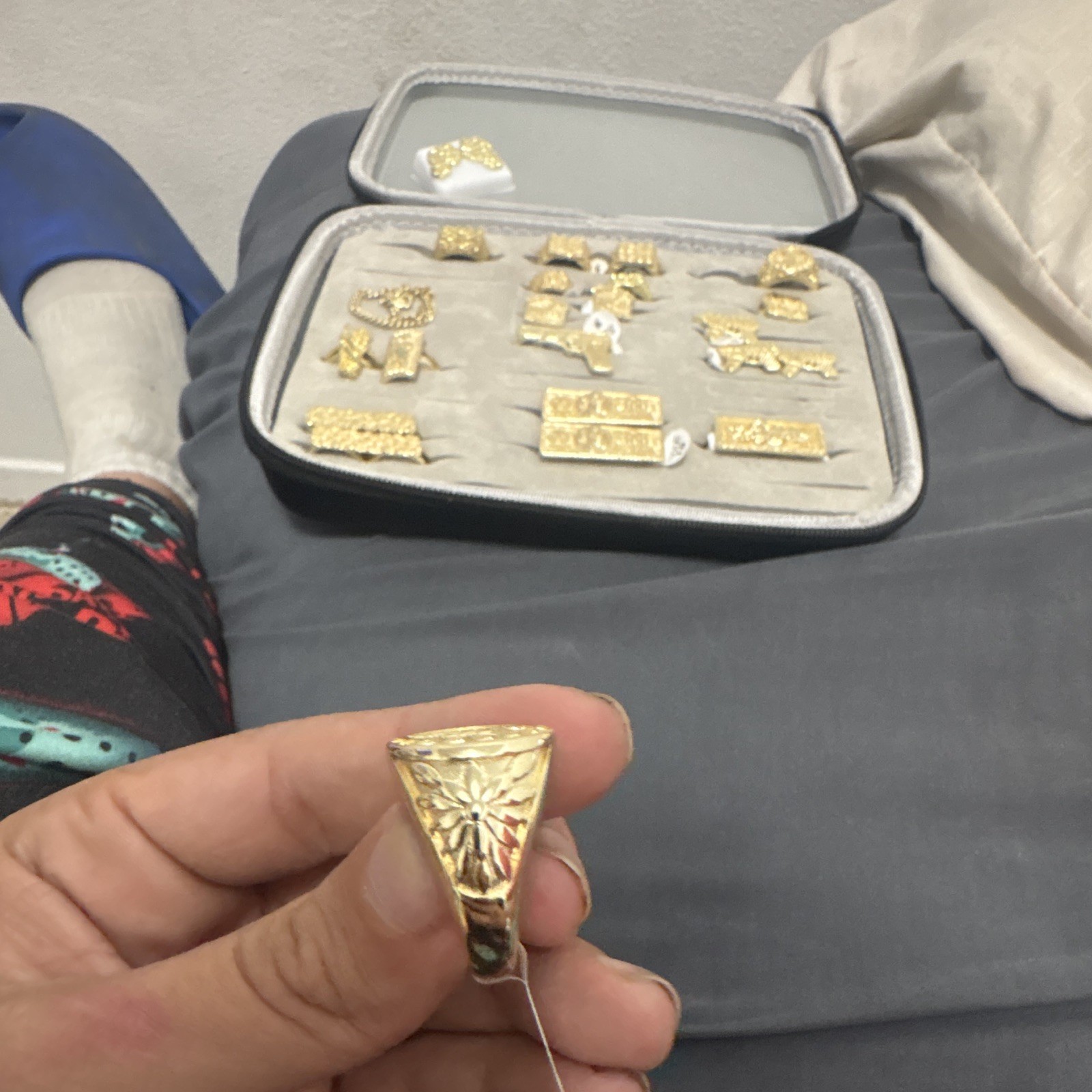 10k GOLD DIPPED CENTENARIO RING size 9
