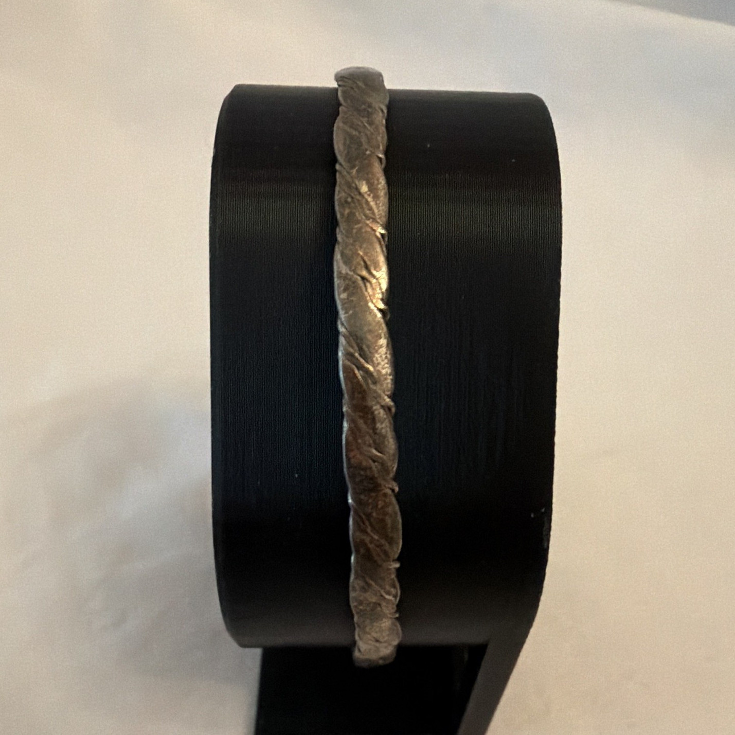 Rope Twist Bangle Bracelet, Round, No Stone, Metal