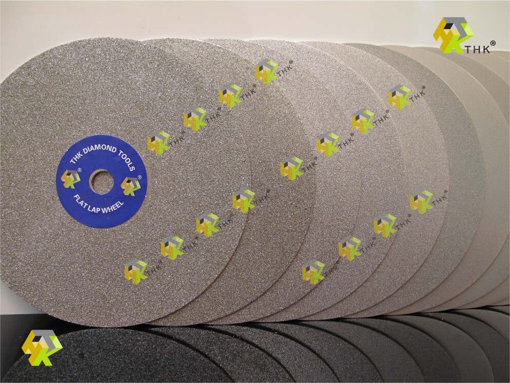 8 Inch THK Diamond Flat Lap wheel Lapidary grinding polishing disc Grit 60 ~3000