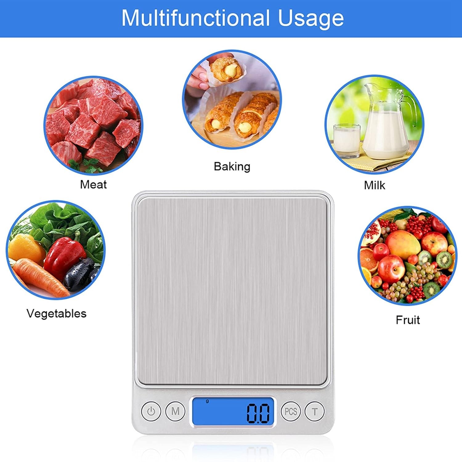 2000g/0.1g Digital Kitchen Scale Diet Food Coffee Jewelry Gold Pocket Size Herb