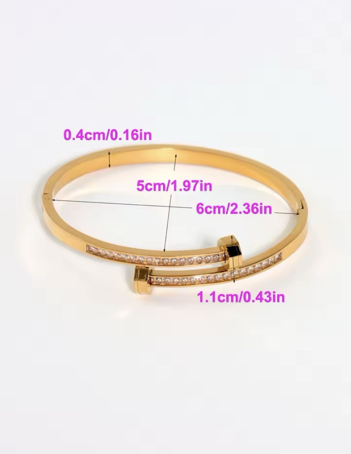 3pcs Stainless Steel Clover Flowers Bracelet gif For Women