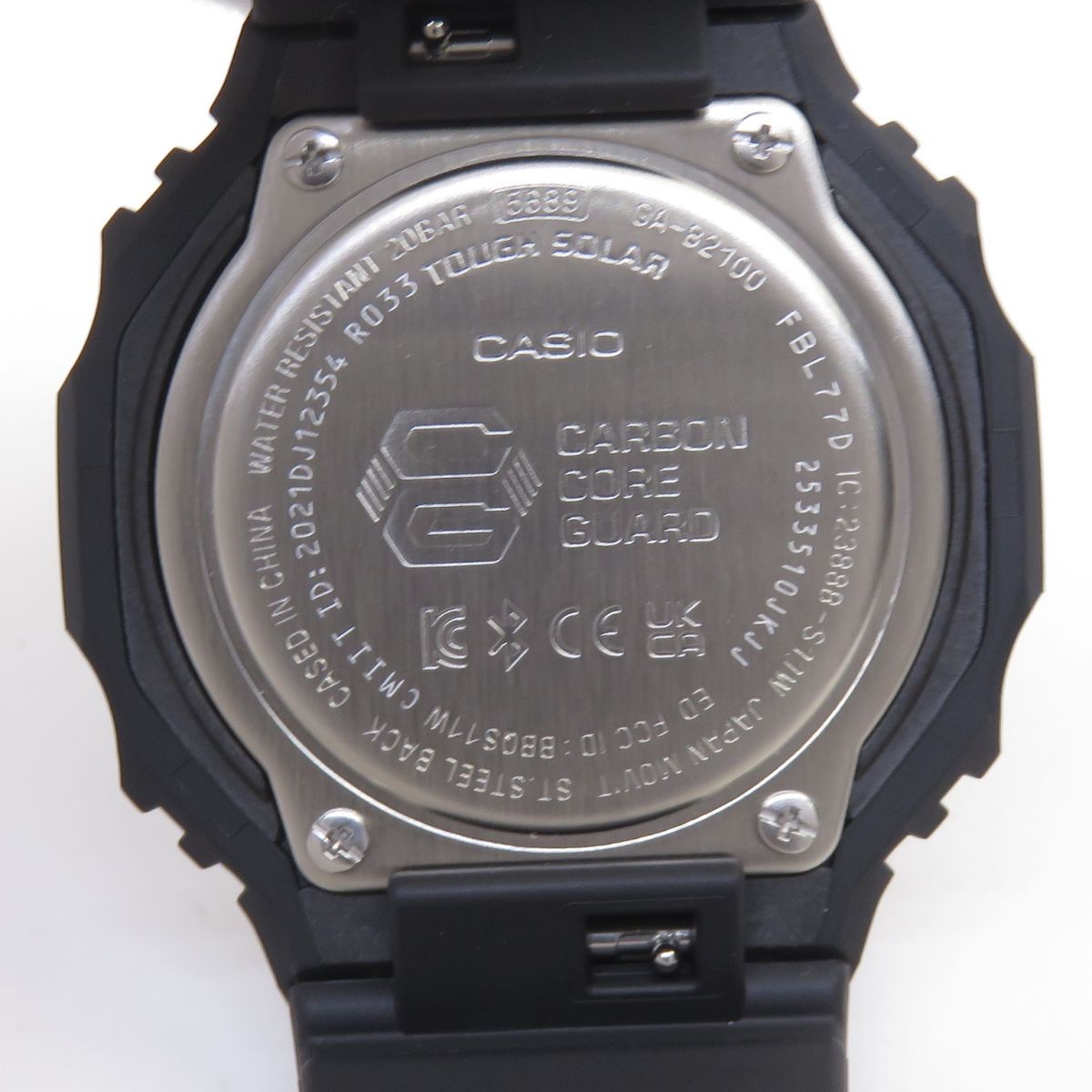 CASIO G SHOCK GA B2100 1AER Carbon Core Guard Mobile Link Tough Solar Watch Used