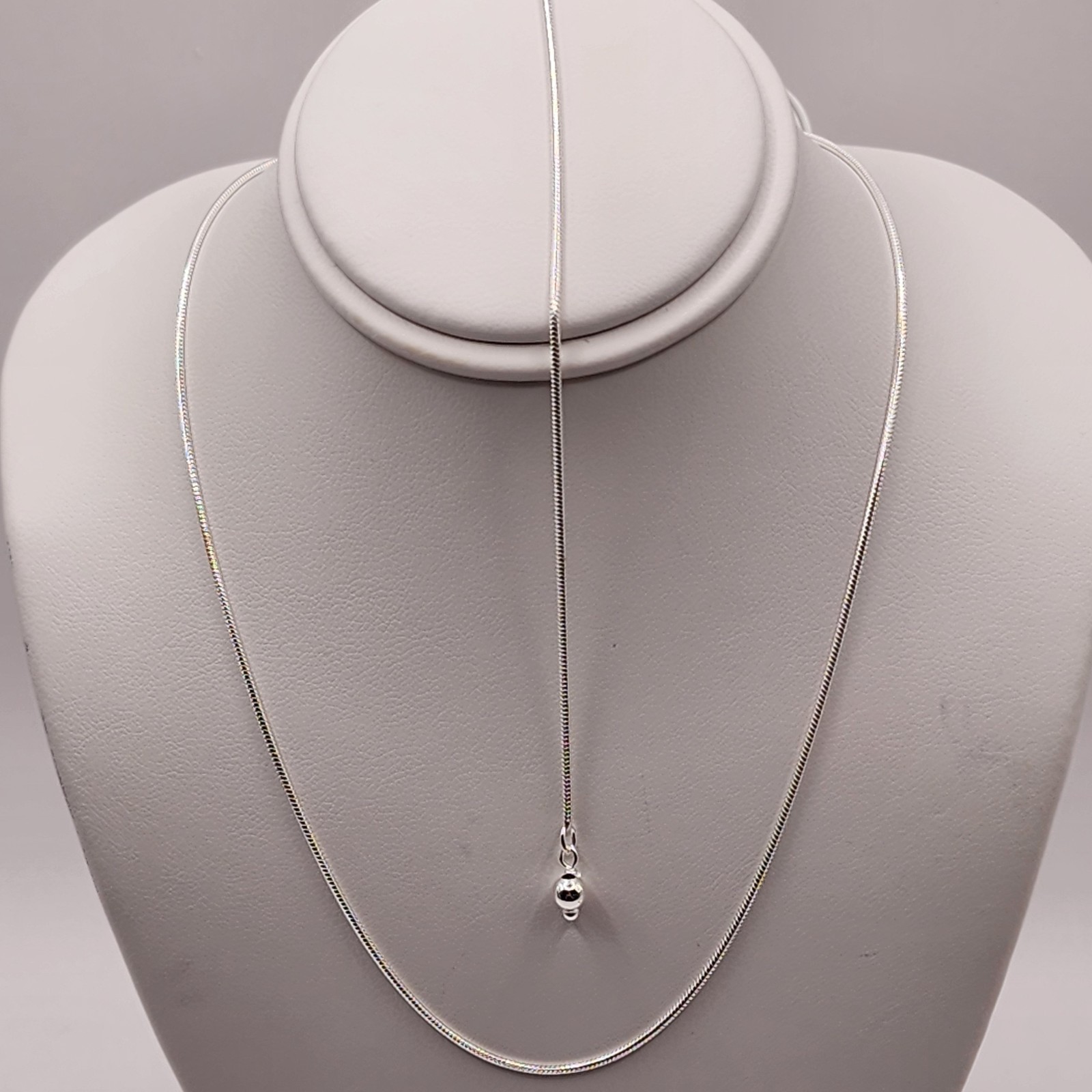 925 NEW Sterling Silver ITALIAN Ajustable Snake Chain 025- 22″ Length 1mm Width