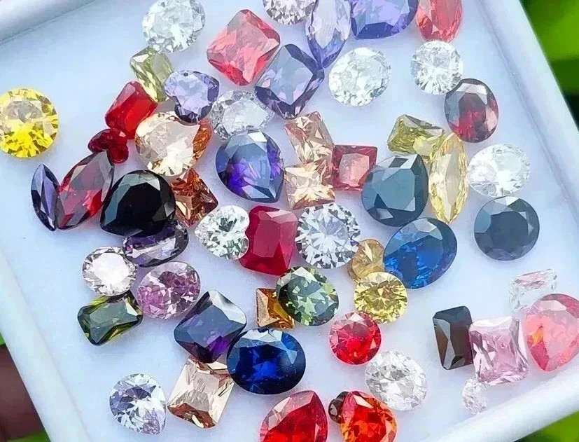 Certified 55 Ct+ Mix Cut Multicolor Natural Cambodian Zircon Lot Loose Gemstone