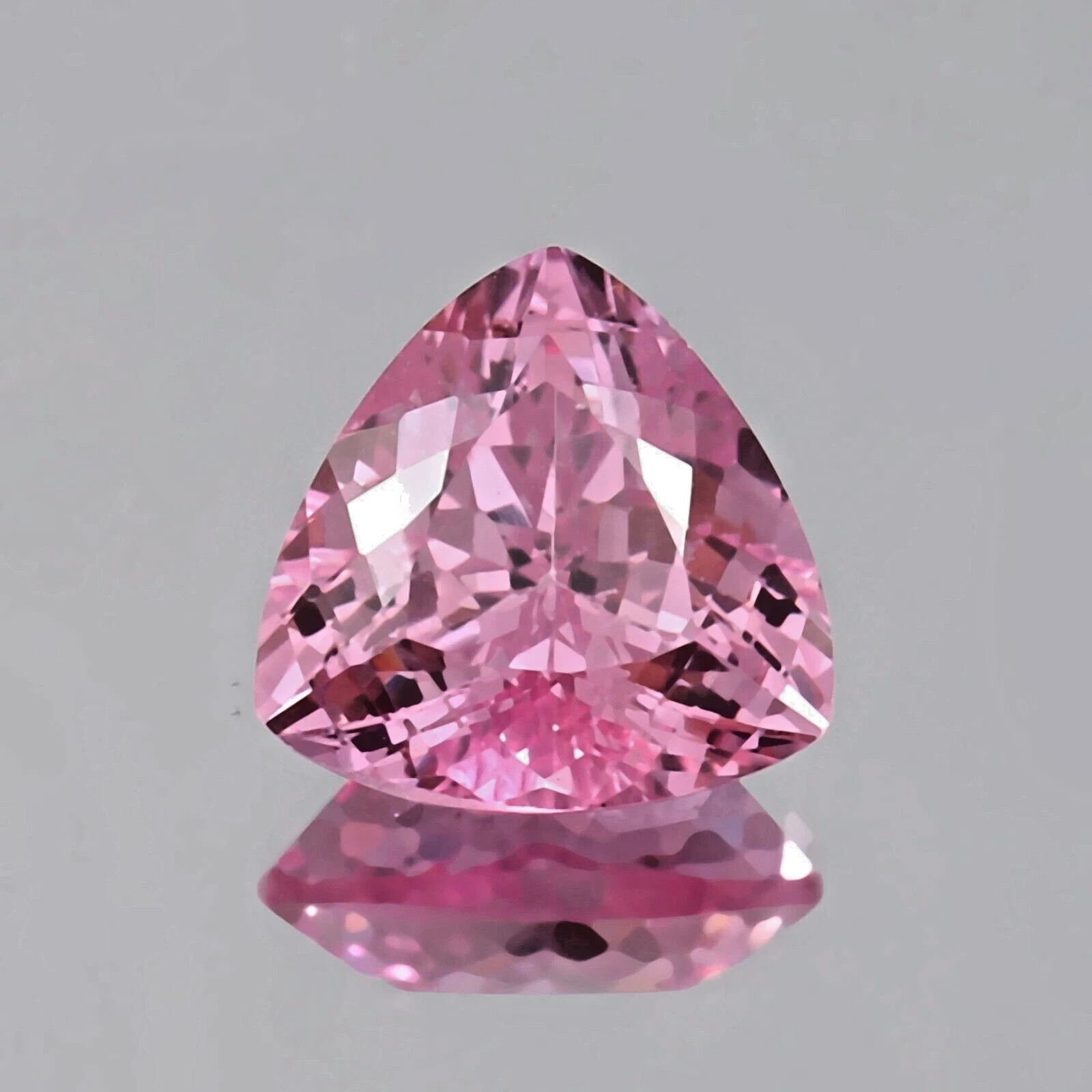 Elegant Trillion Cut 20.05 Ct Natural Ceylon Padparadscha Sapphire LooseGemstone