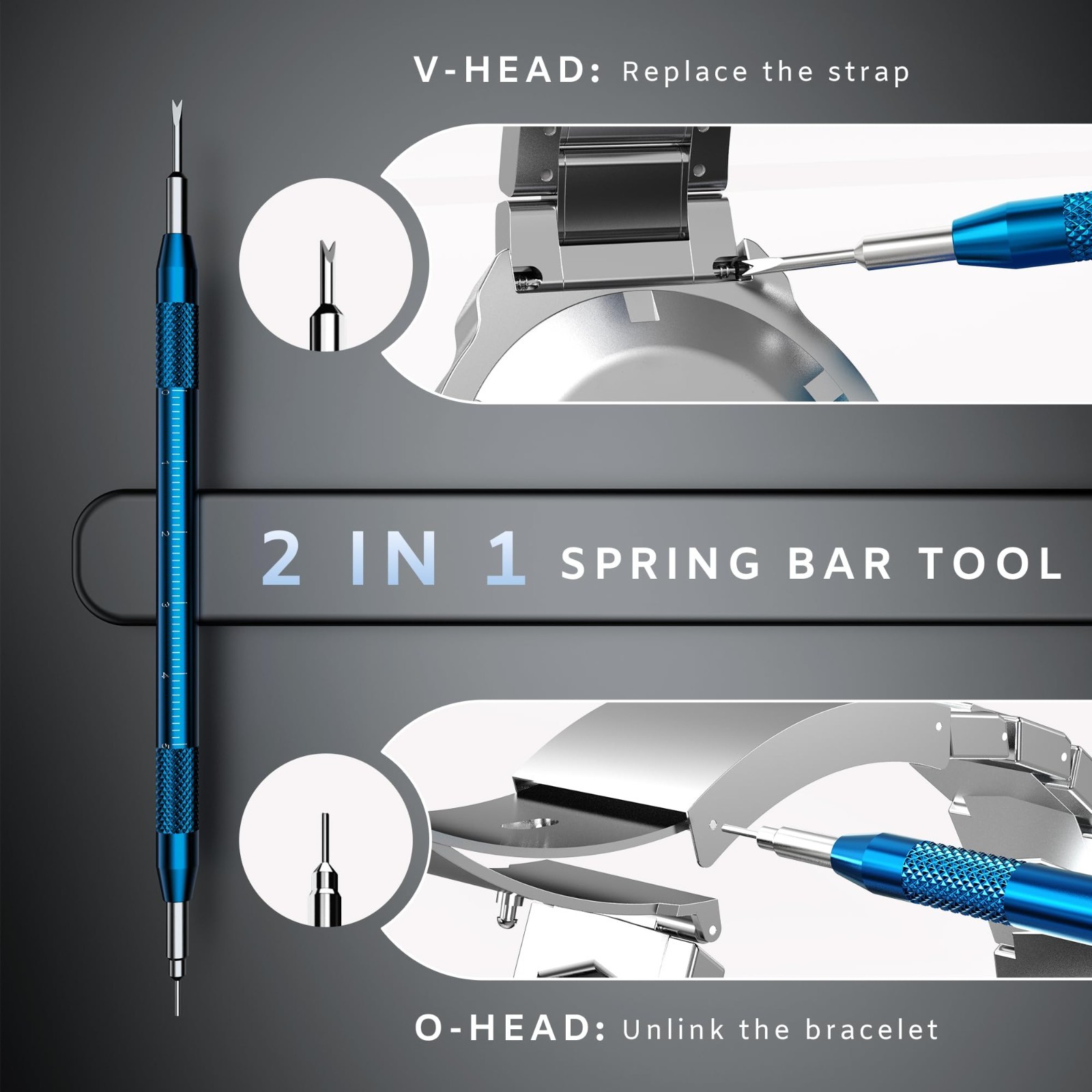 Watch Repair Kit – Battery Replacement, Link Removal, Resizing Tools & Screwdriv