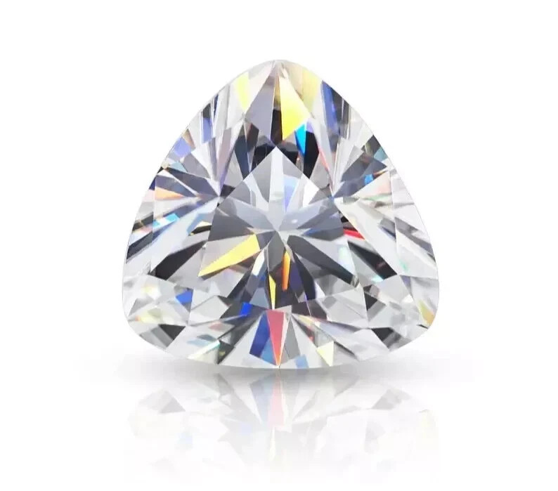 Natural White Diamond 1.10 CT Trillion Cut 7 mm VVS1 D Grade Certified Stone B1