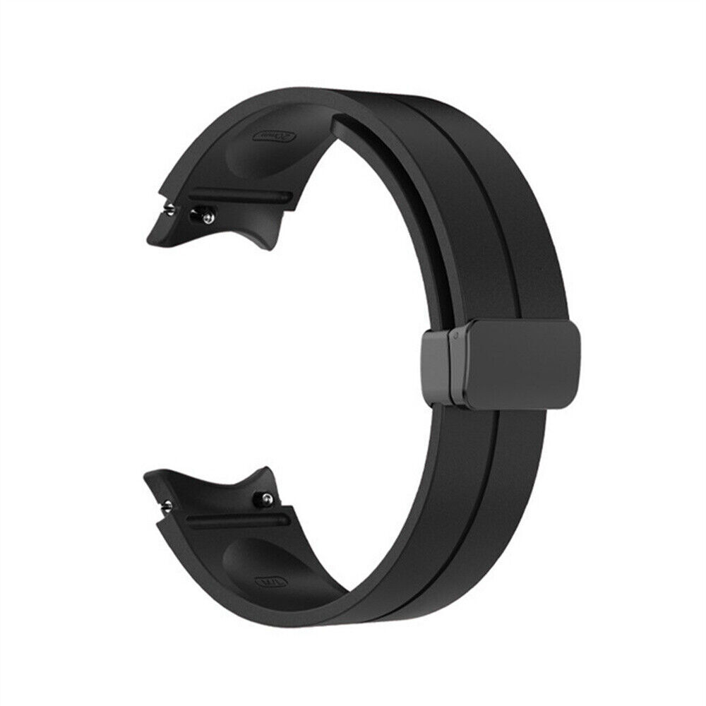 Magnetic Silicone Watch Band Strap For Samsung Galaxy Watch 4 5 6 40 44 43 47mm