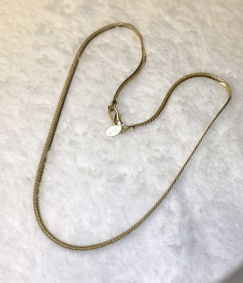 American Showcase Gold Tone Necklace Korea 18” Basic Chain Necklace Jewelry