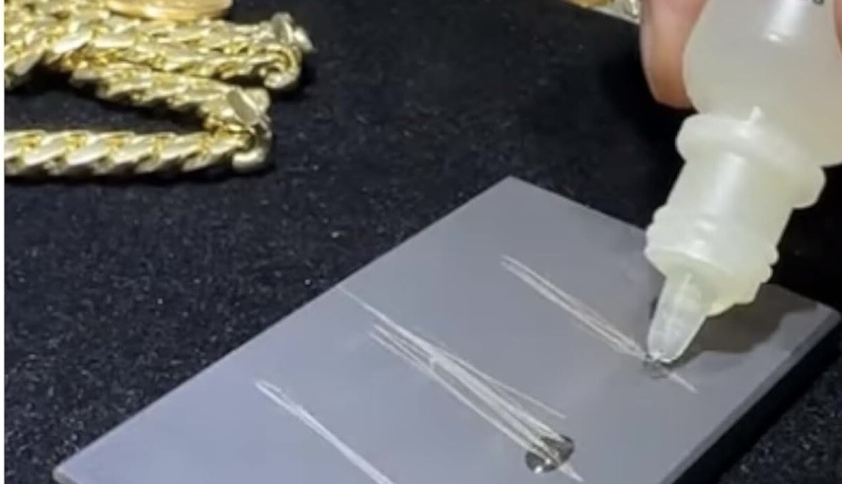 Easy Gold Testing Kit Check Your Jewelry 10k 14k 18k Solution Acids + Stone