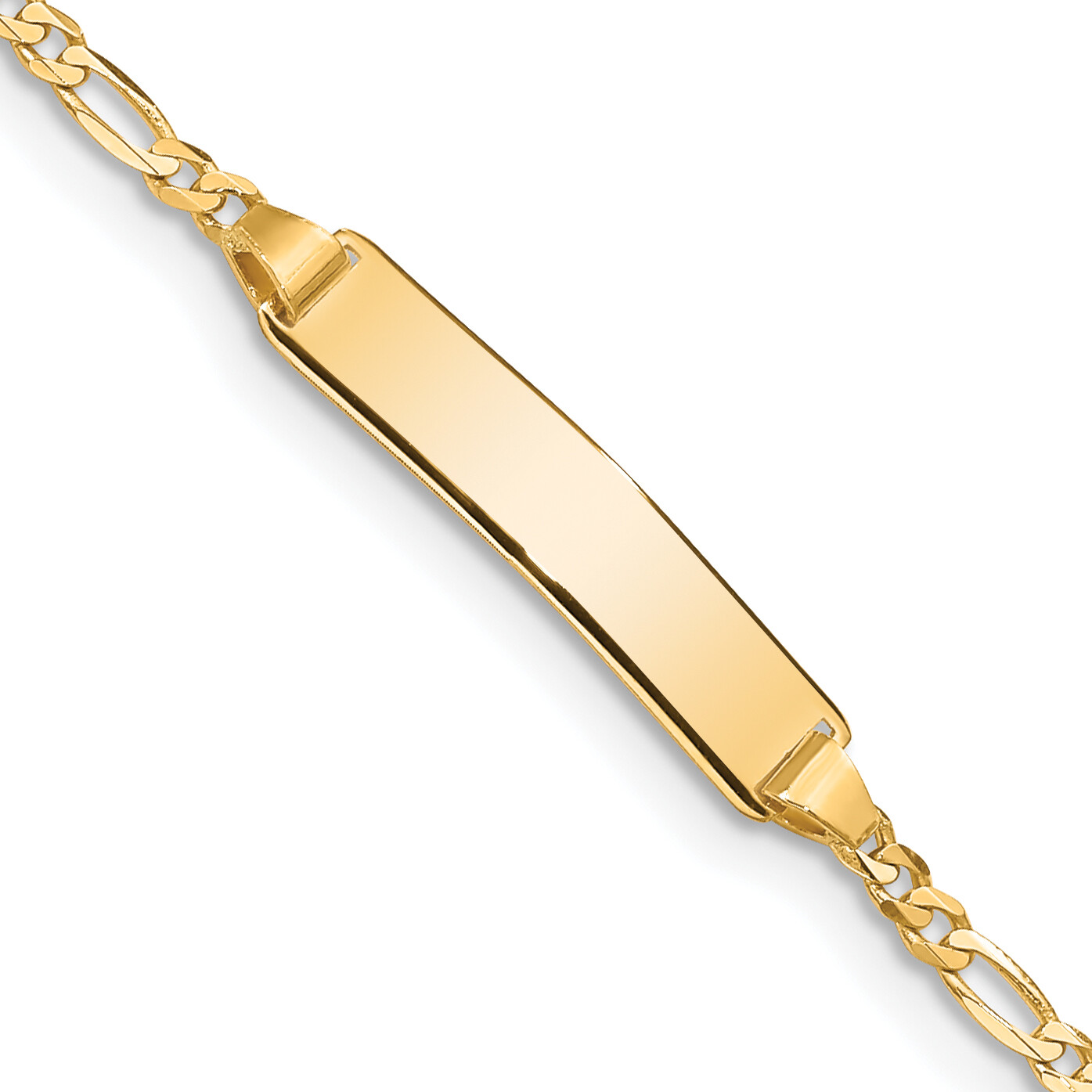 10k Figaro Link ID Bracelet 10FIG060ID