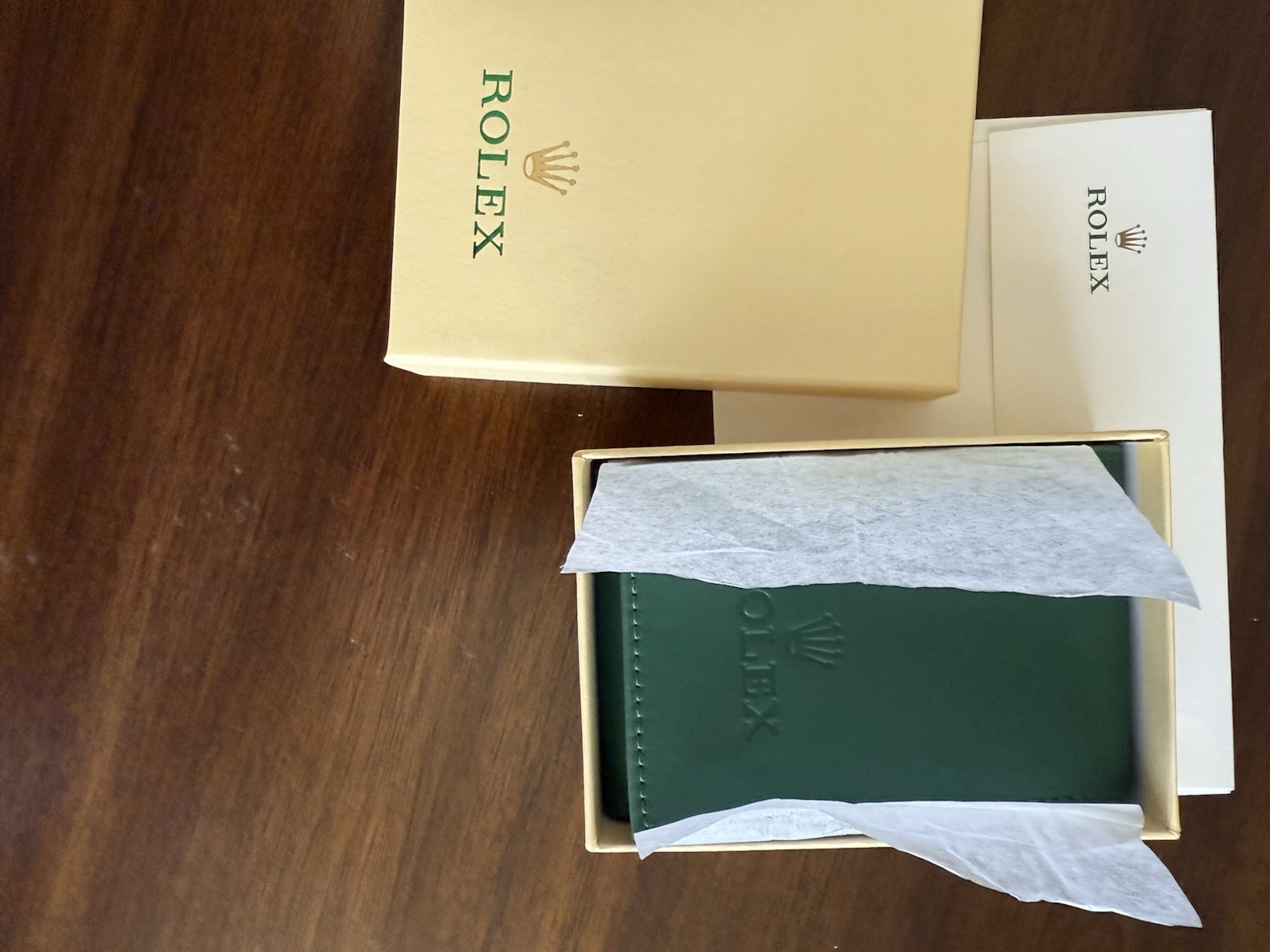 Rolex Case Leather Travel Pouch Service Center Premium Version-Gift For Watch