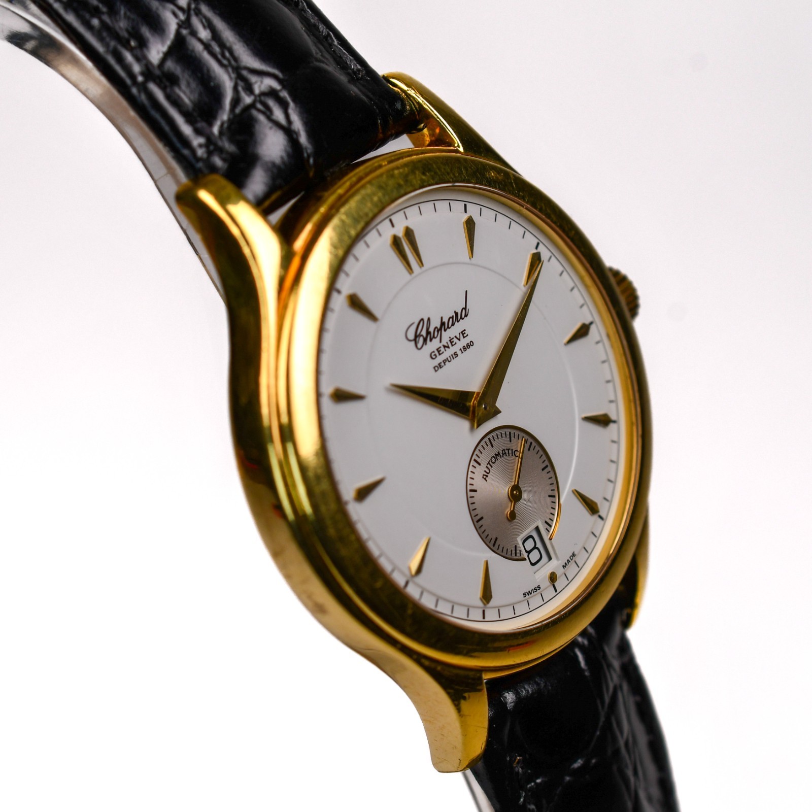 Chopard 16/1860 36mm 1998 Caliber 3.96 18k Yellow Gold Full Set Double Back Auto