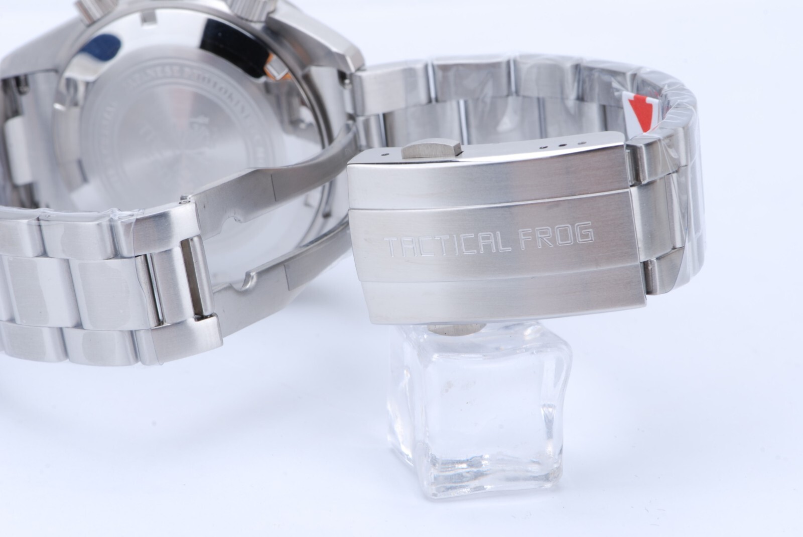 TACTICAL FROG VS75 Quartz Solar Chronograph Watch 41mm Paul Newman Panda 316L C3