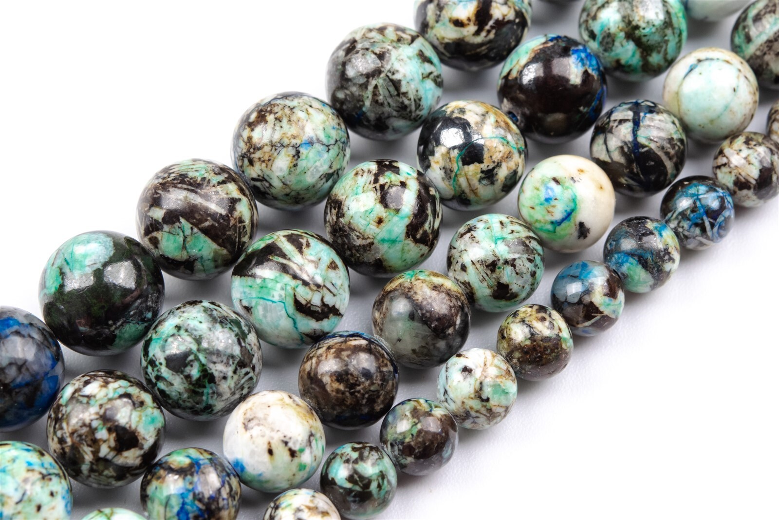 Genuine Natural Blue Green Barite Beads Grade AAA Round Loose Beads 7/9/10/11MM