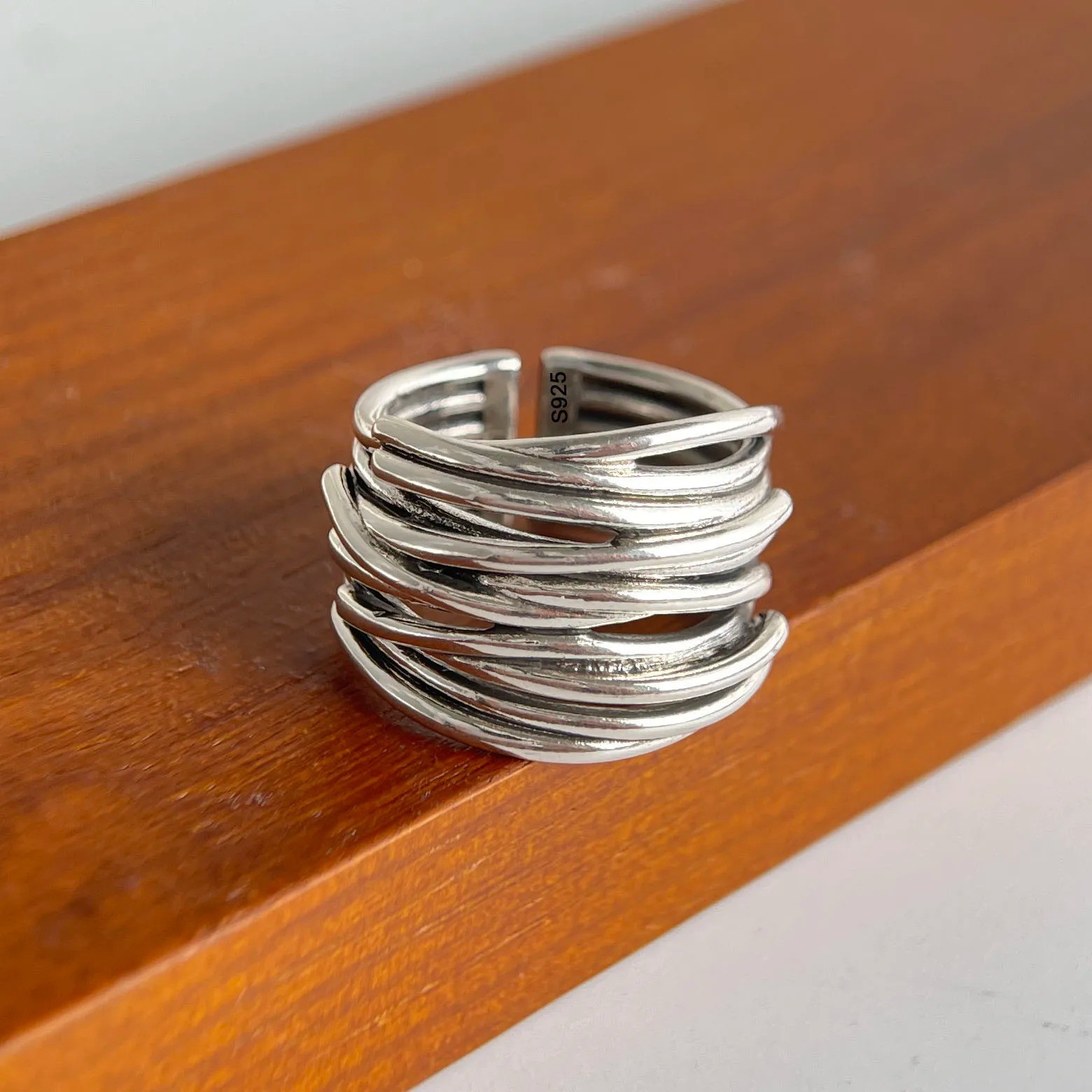 925 Sterling Silver Ring Adjustable Ring Jewelry Gifts for Women