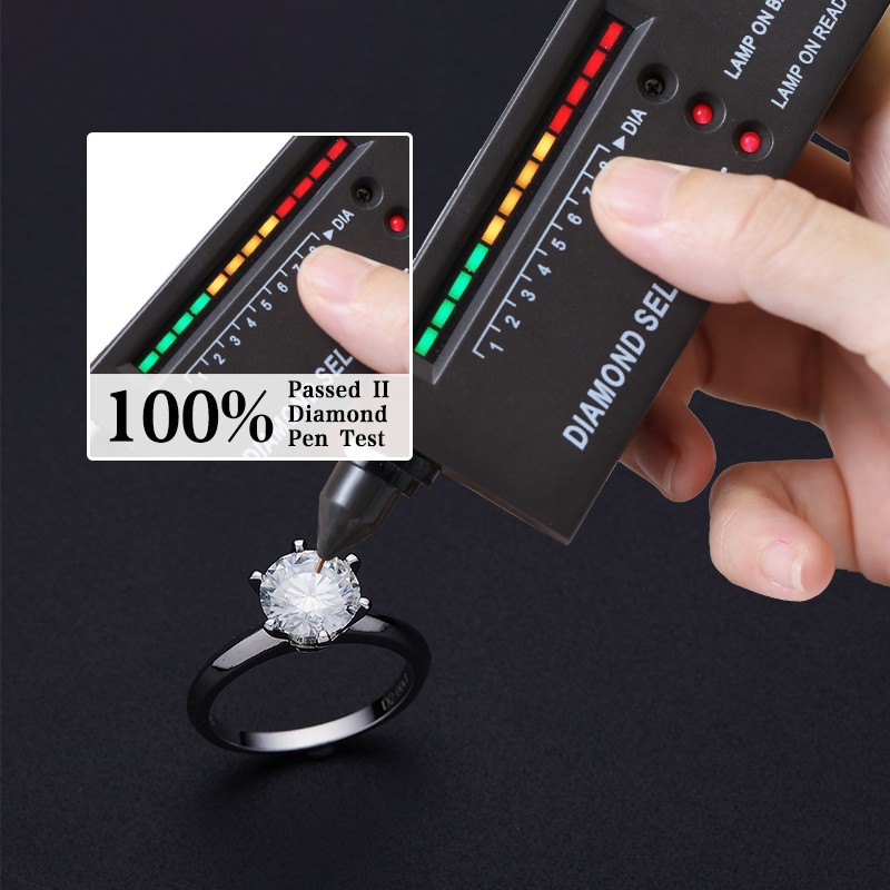 Round Cut D Color Classic Six-prong Ring 1-3ct 925 Silver for Women Jewelry