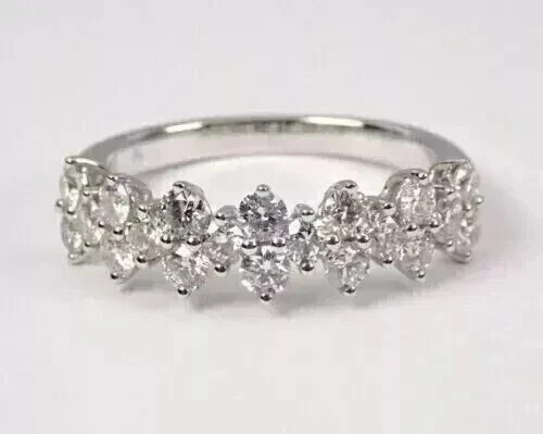 2.00Ct Round Cut Lab Created Moissanite Ring Gift For Her 14k White Gold Plated