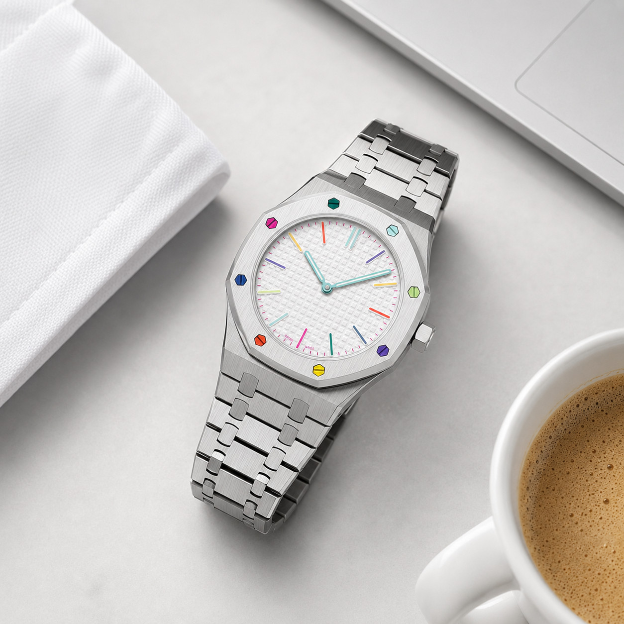 Stainless Steel Case Bracelet for ROYAL POP SWATCH x AP Pocket Watch