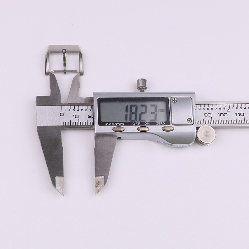 High Quality 316L Solid Stainless Steel Pin Buckle Watch Clasp 18mm Fits IWC