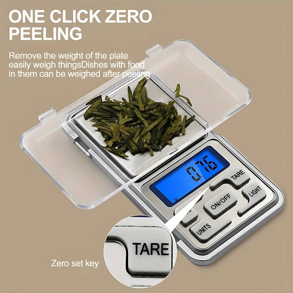 500g x 0.01g Digital Mini Scale High Accuracy Jewelry Coin Herb Pocket Scale