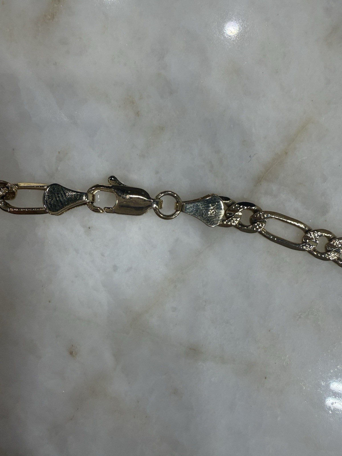30” Gold Plated Figaro Necklace