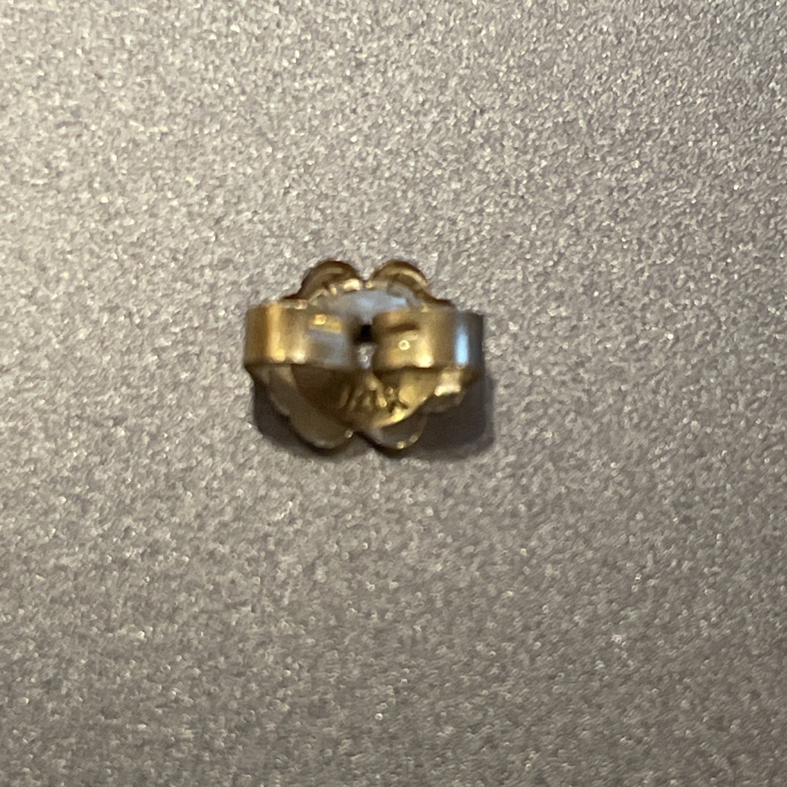 SINGLE / ONE 14K Solid Yellow Gold 5mm Wide Butterfly Push Back Earring Finding