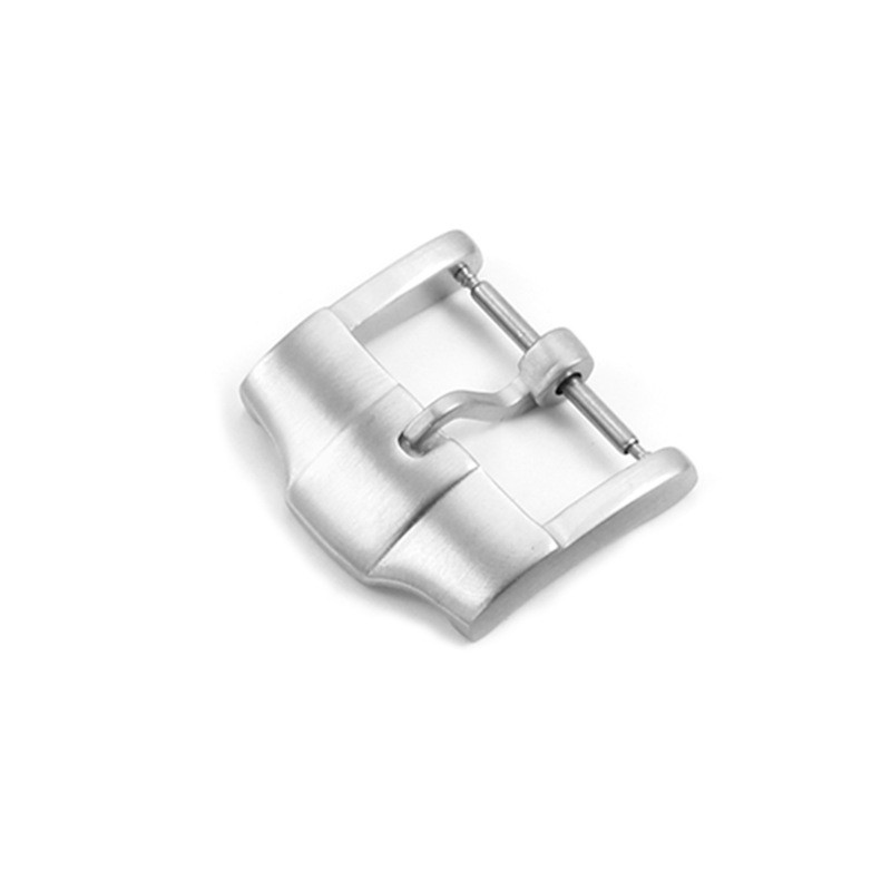 Quality Solid Stainless Steel Watch Buckle Rubber Strap Metal Pin Clasp 18mm