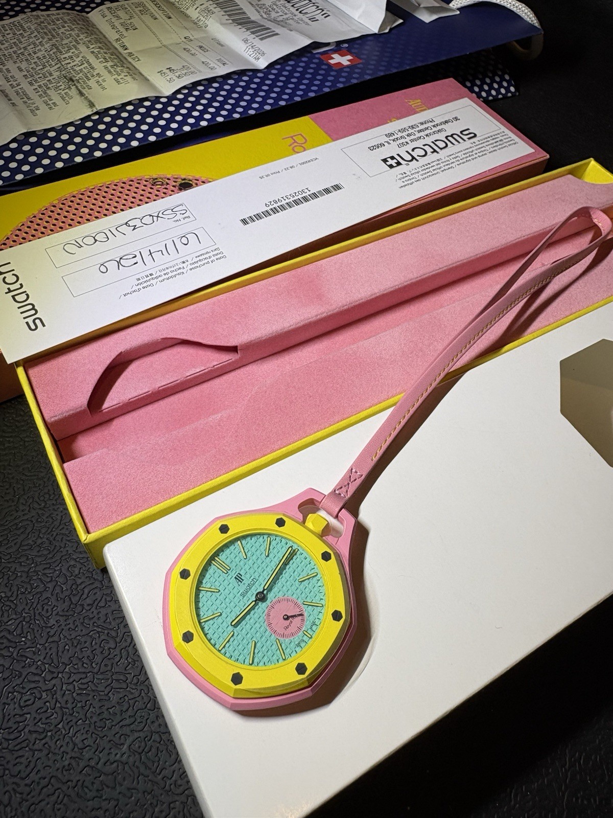 Swatch x Audemars Piguet AP Royal Pop Savonnette Otg Roz Ready Ship pink