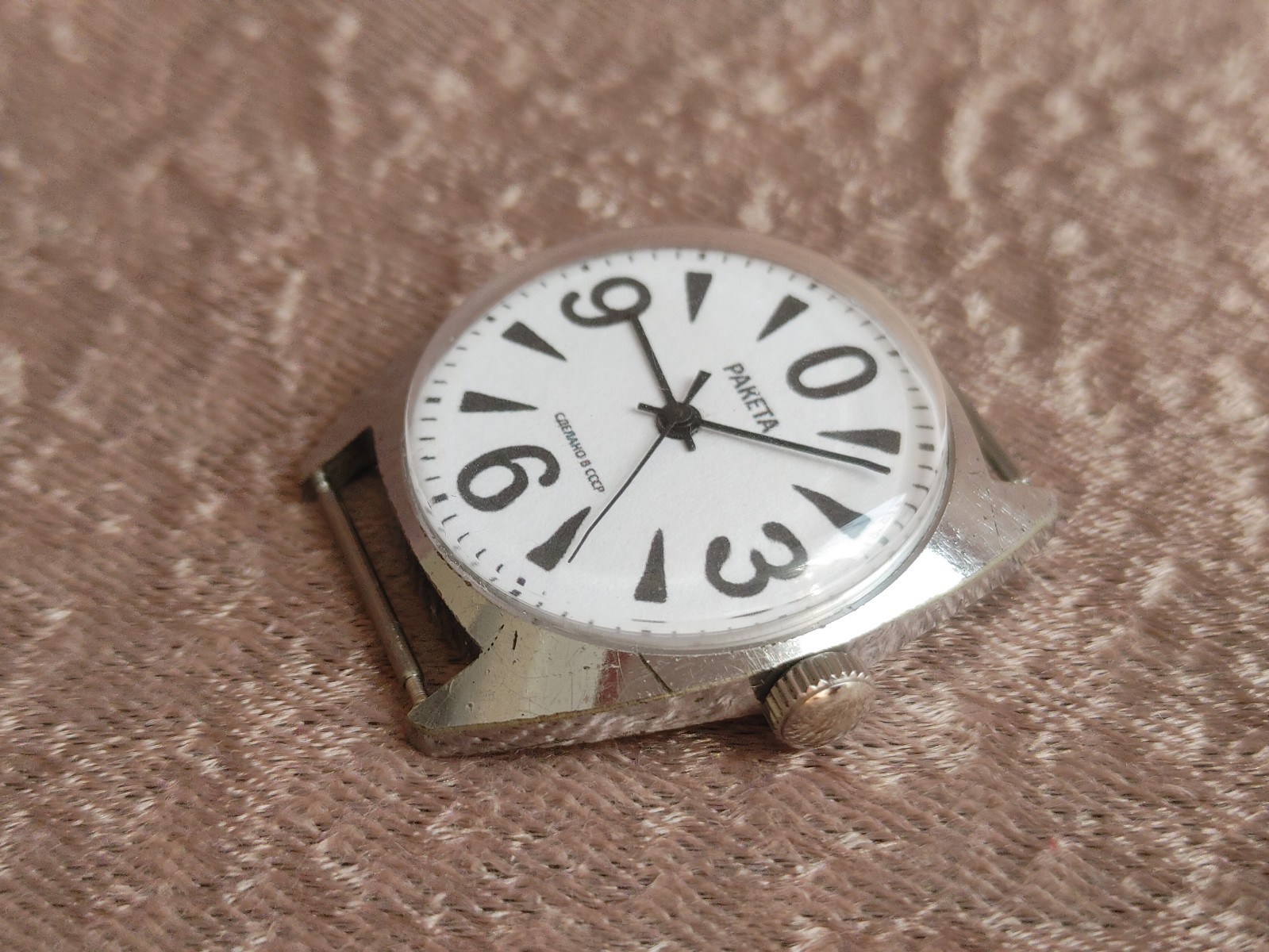 Watch Raketa Big Zero Mechanical Men Wrist Watch USSR Vintage Soviet