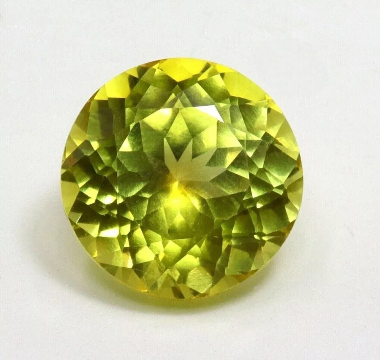 Certified Natural Yellow Sapphire 40 Ct Ceylon Round Cut Flawless Gemstone