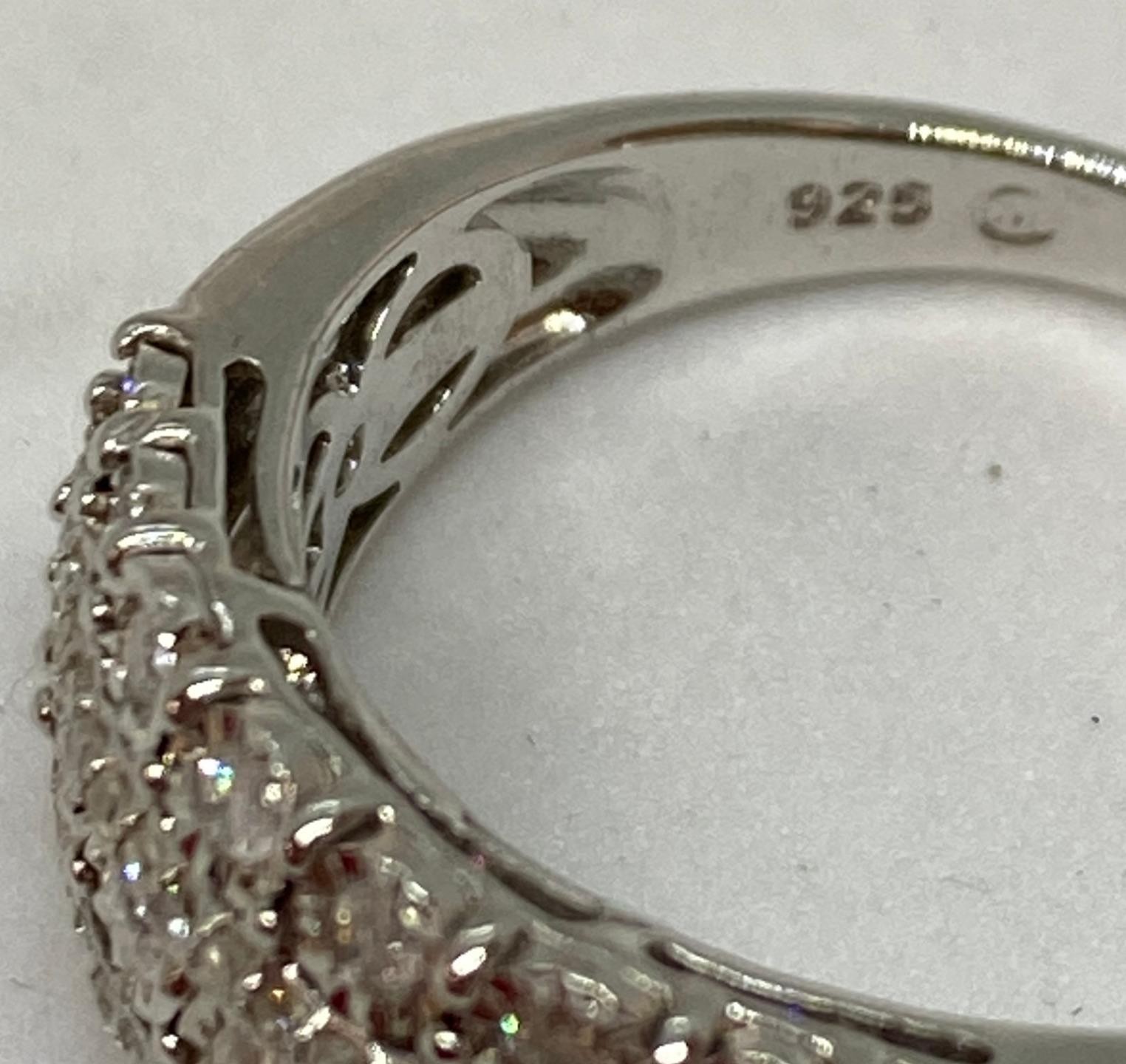 Sterling Silver .50 ctw Diamond Ring Size 7 R118