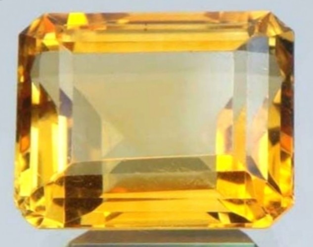 GOLDEN CITRINE 7 x 5 MM EMERALD CUT ALL NATURAL
