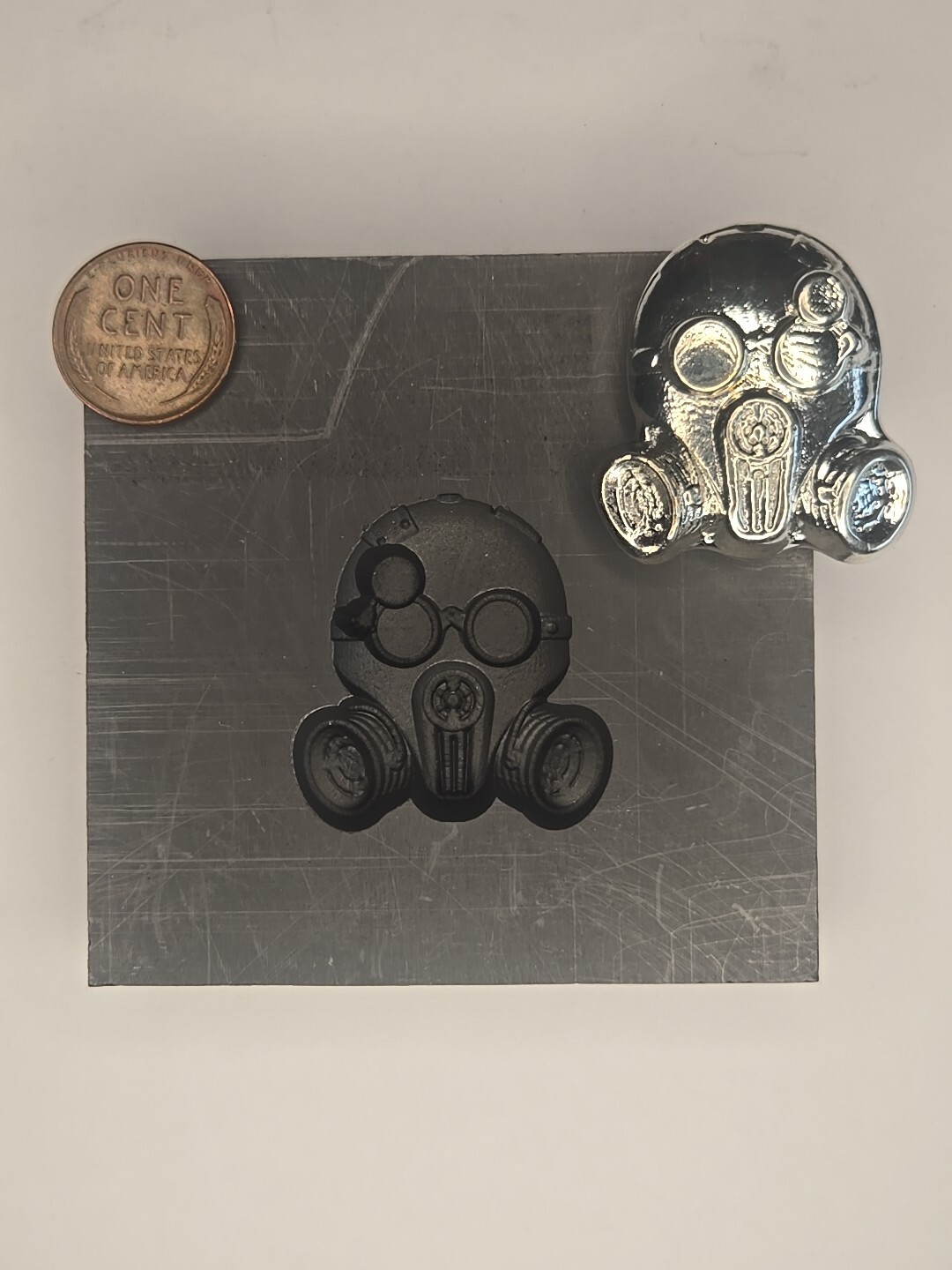 Steam Punk 3D Graphite Ingot Mold for Gold Silver Copper Casting Refining