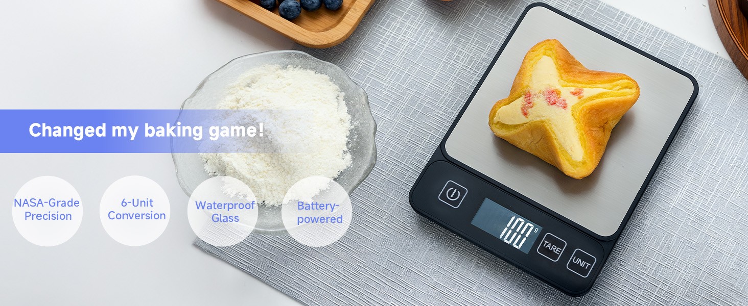 Precision Digital Kitchen Food Diet Scale,Multifunction Weight Balance 22lbs/1g