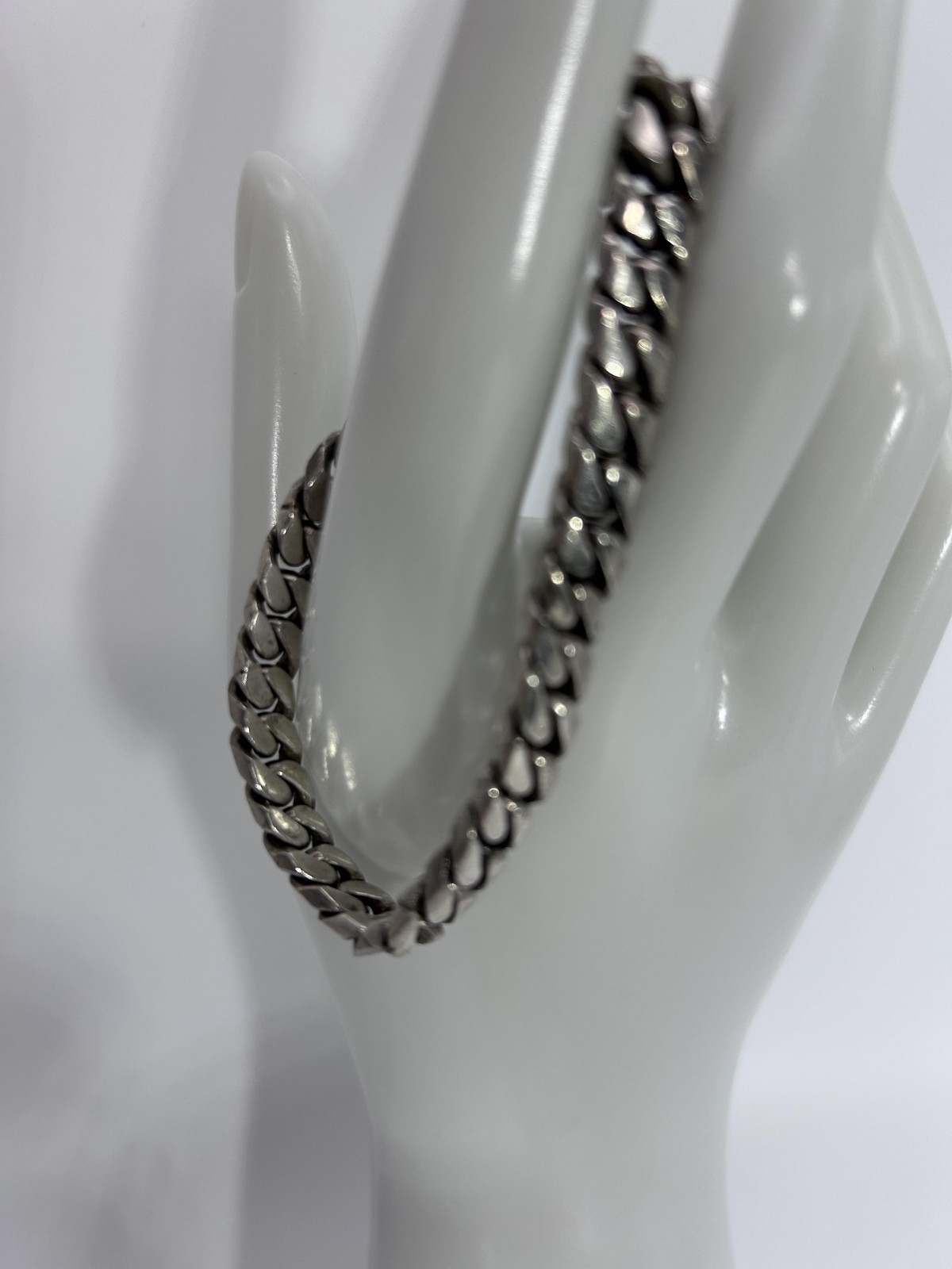 Vintage Italy 925 Sterling Silver Cuban Curb Link Bracelet – 32.1 Grams