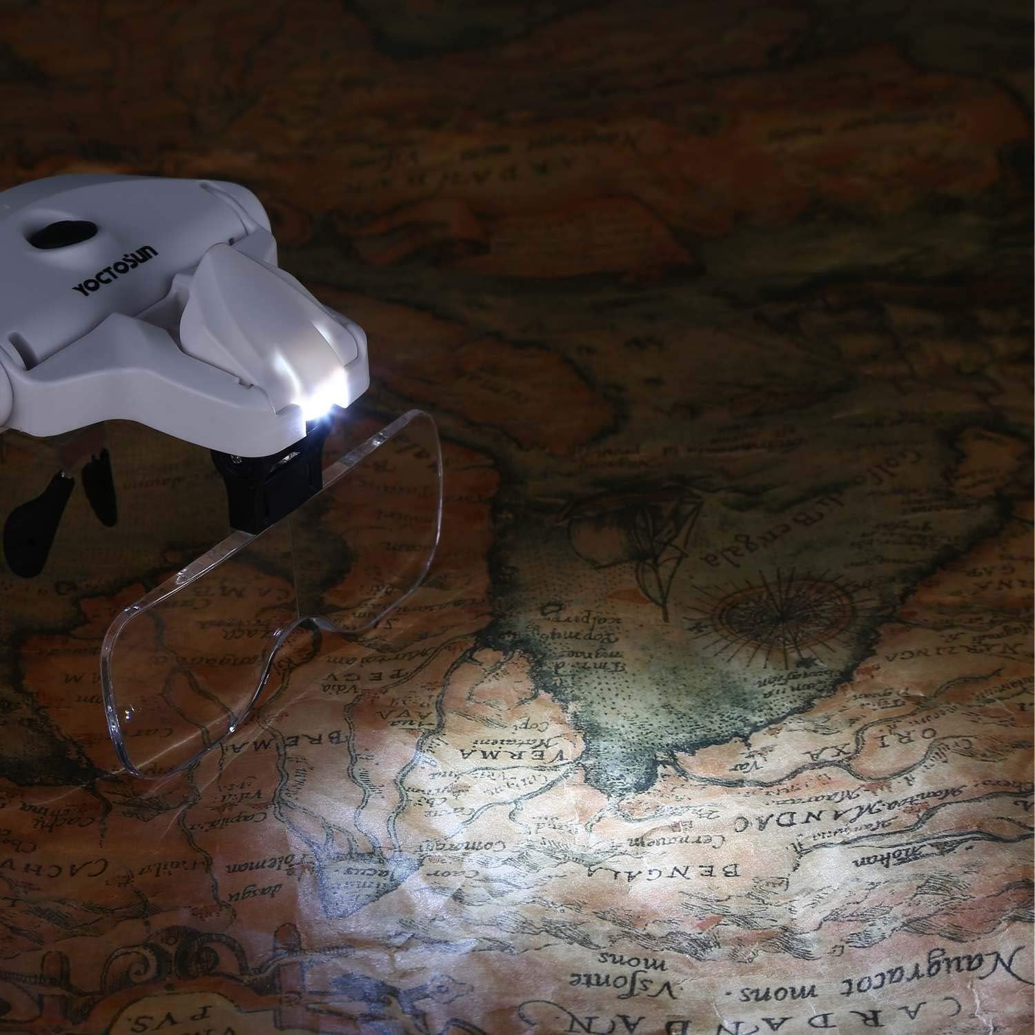Ultra-Clear LED Head Magnifier with 350% Magnification – Rechargeable & Portable