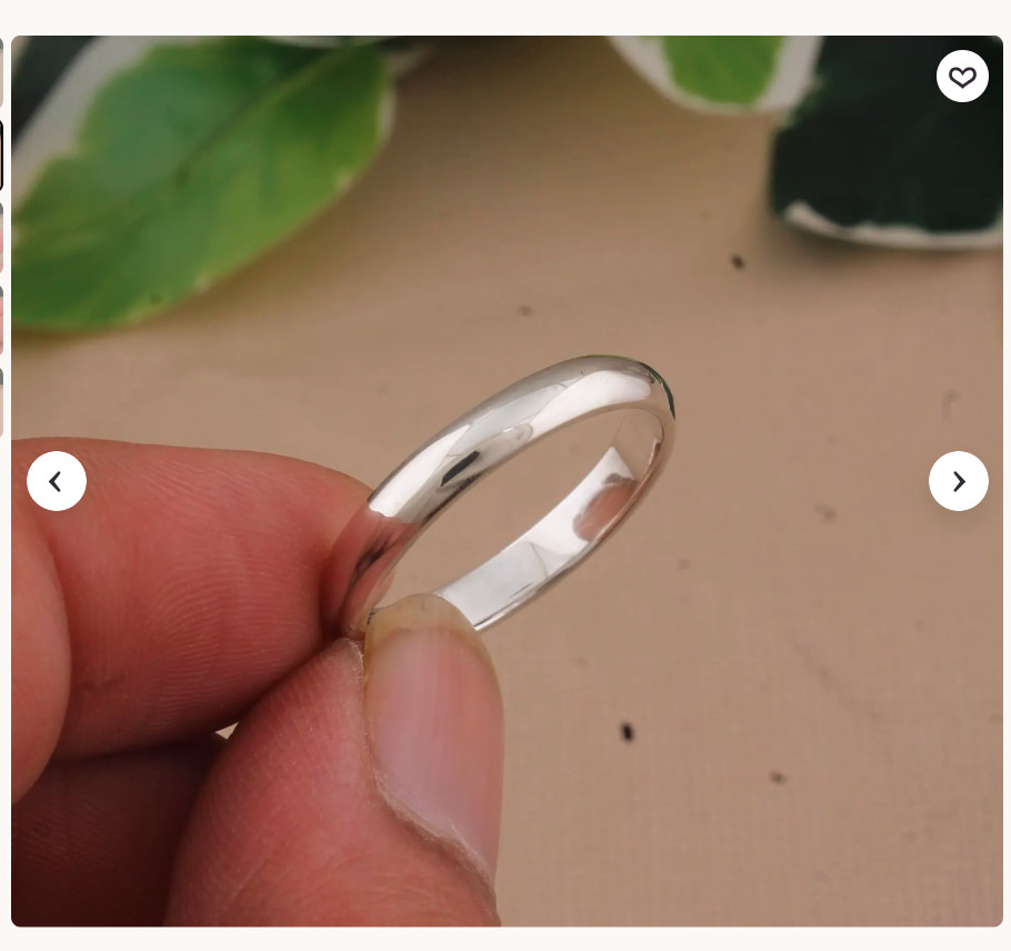 Band Handmade Silver Ring, 925 Sterling Silver, Dainty Silver Ring,