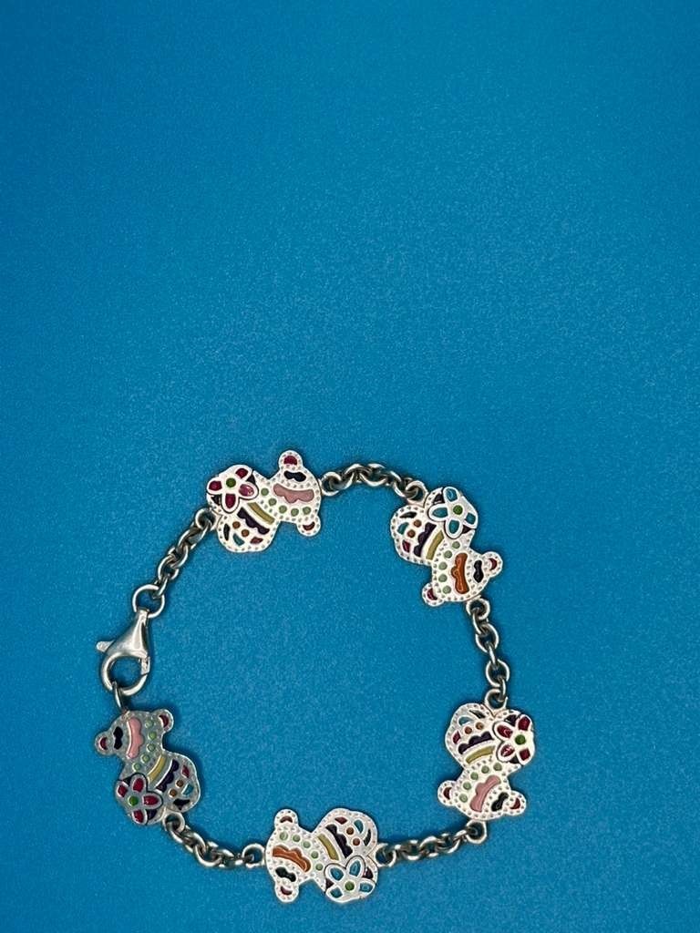 TOUS – Authentic Silver and Enamel Tous Bracelet