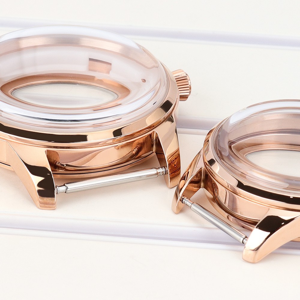 33mm/40.6mm Female/Male Rose Gold Watch Case For Seiko NH34 35 36 38 Movement