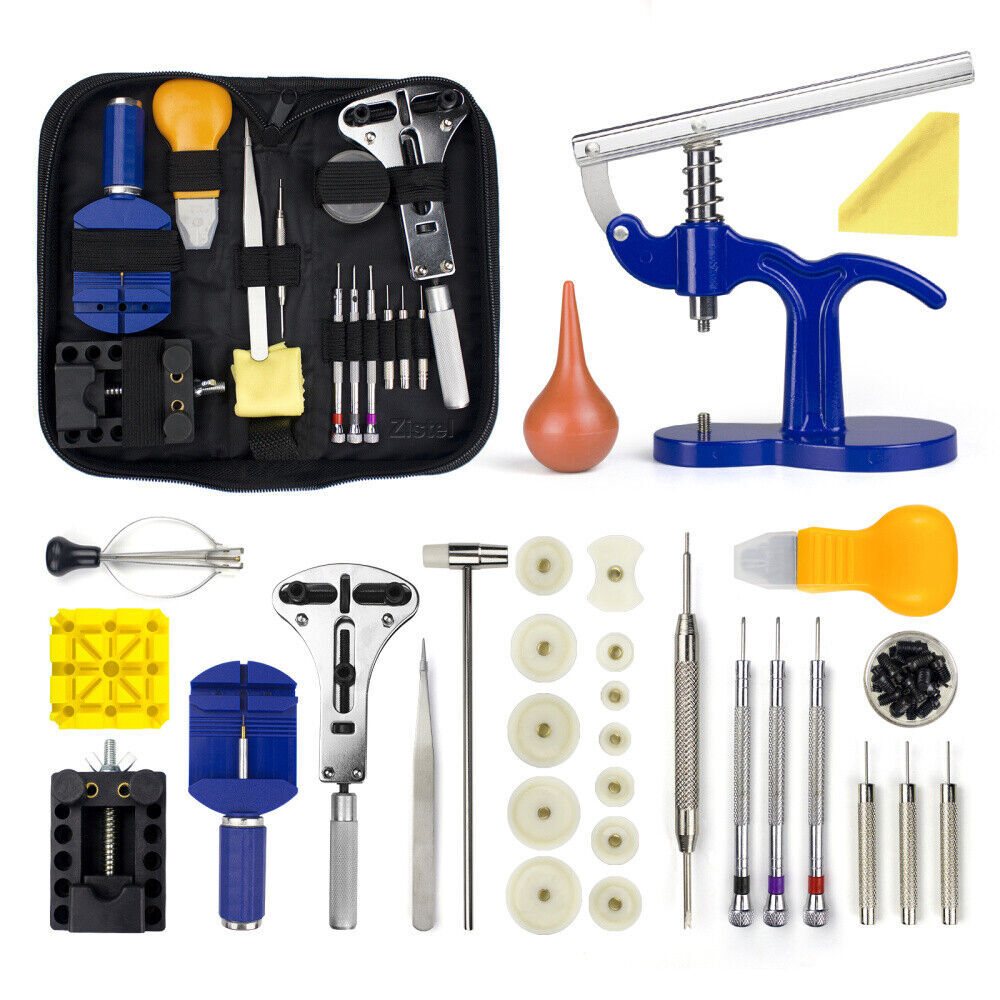 Spring Bar Tool Set Watch Repair Tool Kit Case Opener Watch Case Press with Case
