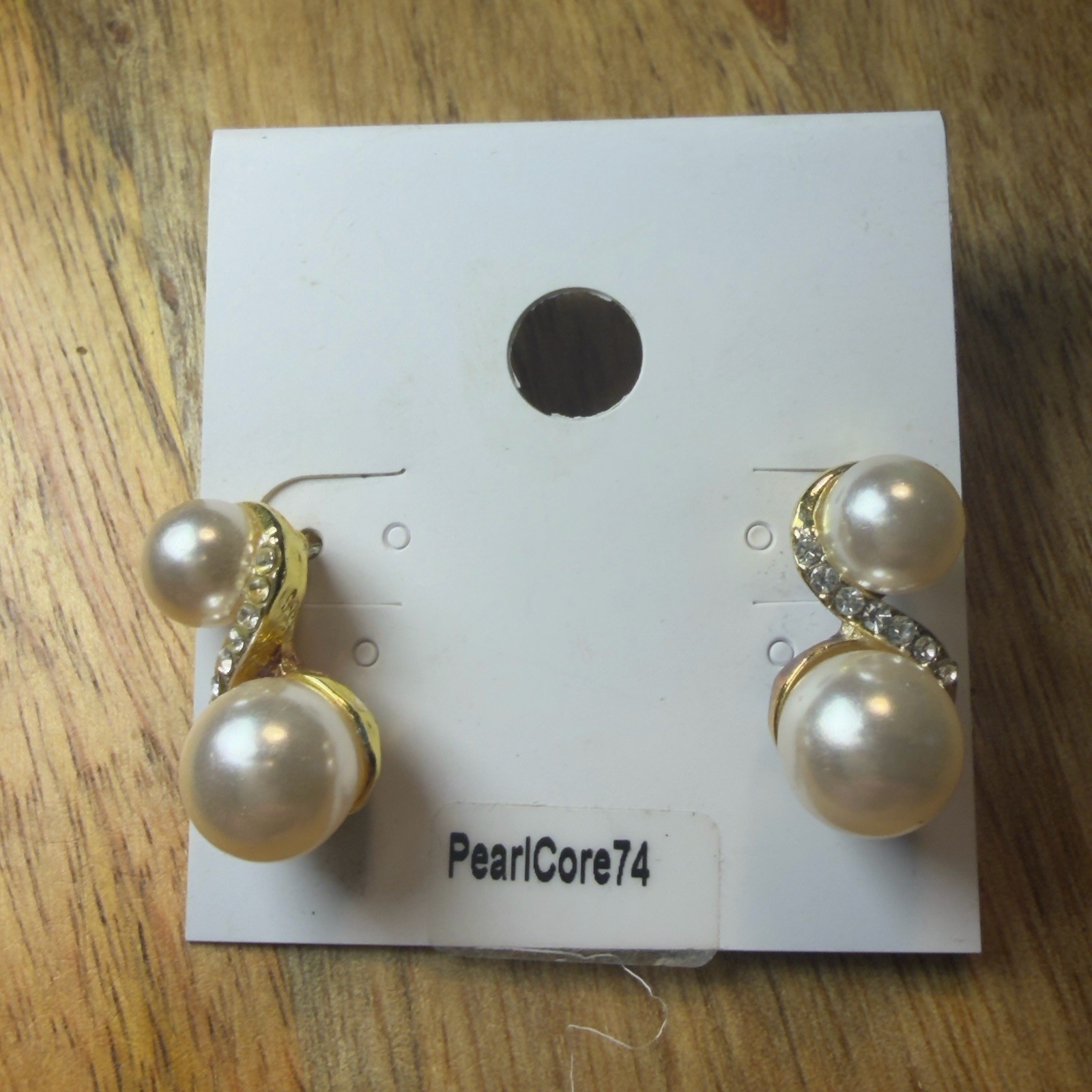 Faux Pearl Diamond Earrings Wedding Mother Of Bride Theater Dress Formal