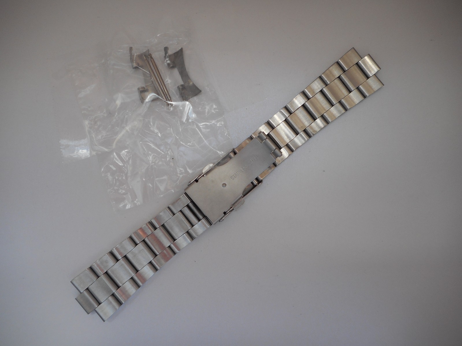 Mens 22mm Curved End OYSTER Solid Stainless Steel Brushed Watch bracelet SKX007J