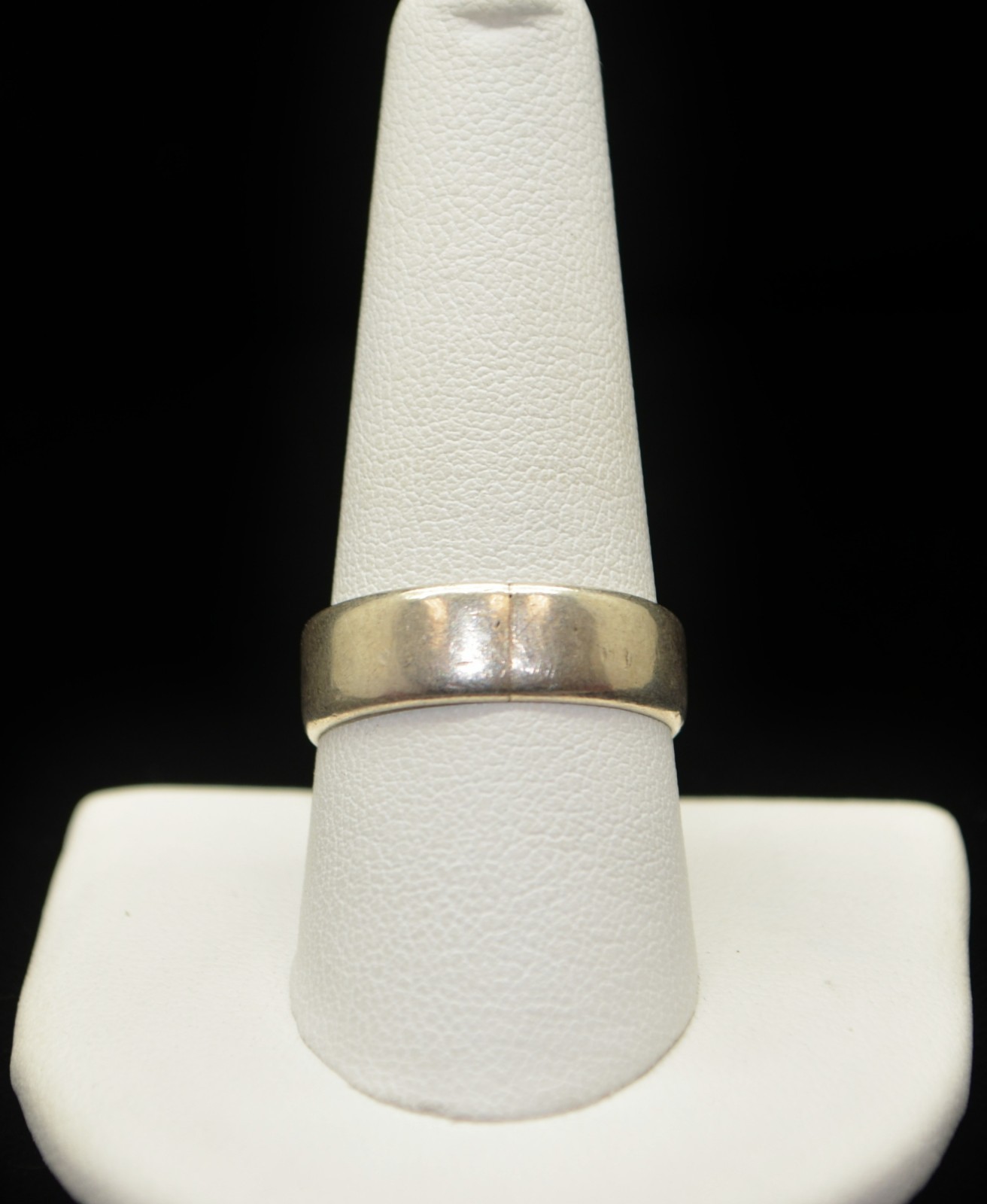Sterling Silver Smooth Band w/ Internal Engravings Ring SZ 9.5 #FMF248