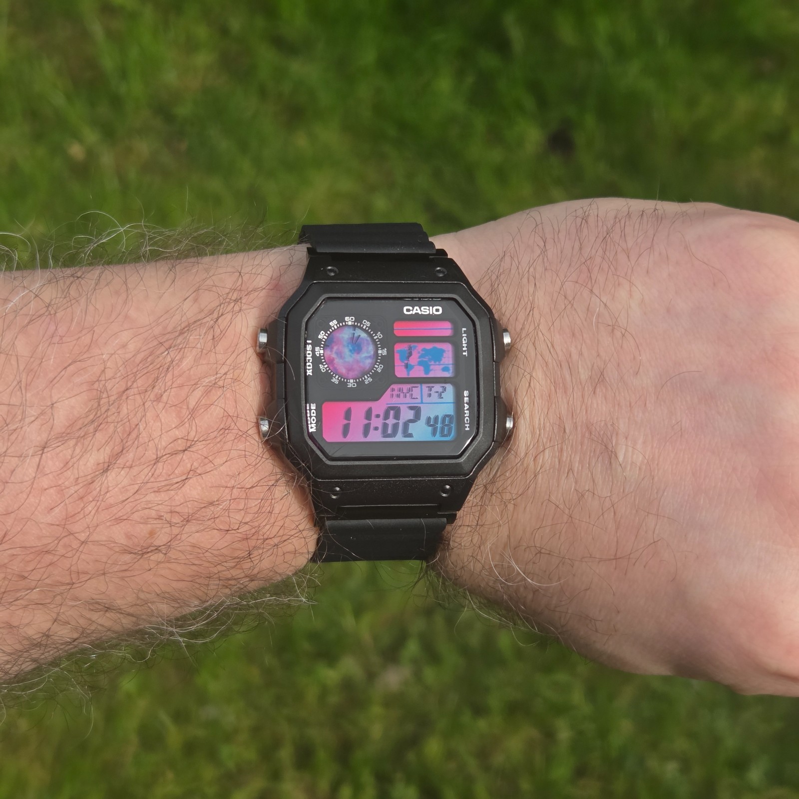 New Casio Royale AE1200 Mod – Event Horizon. Nebula Gradient. Hydromod.