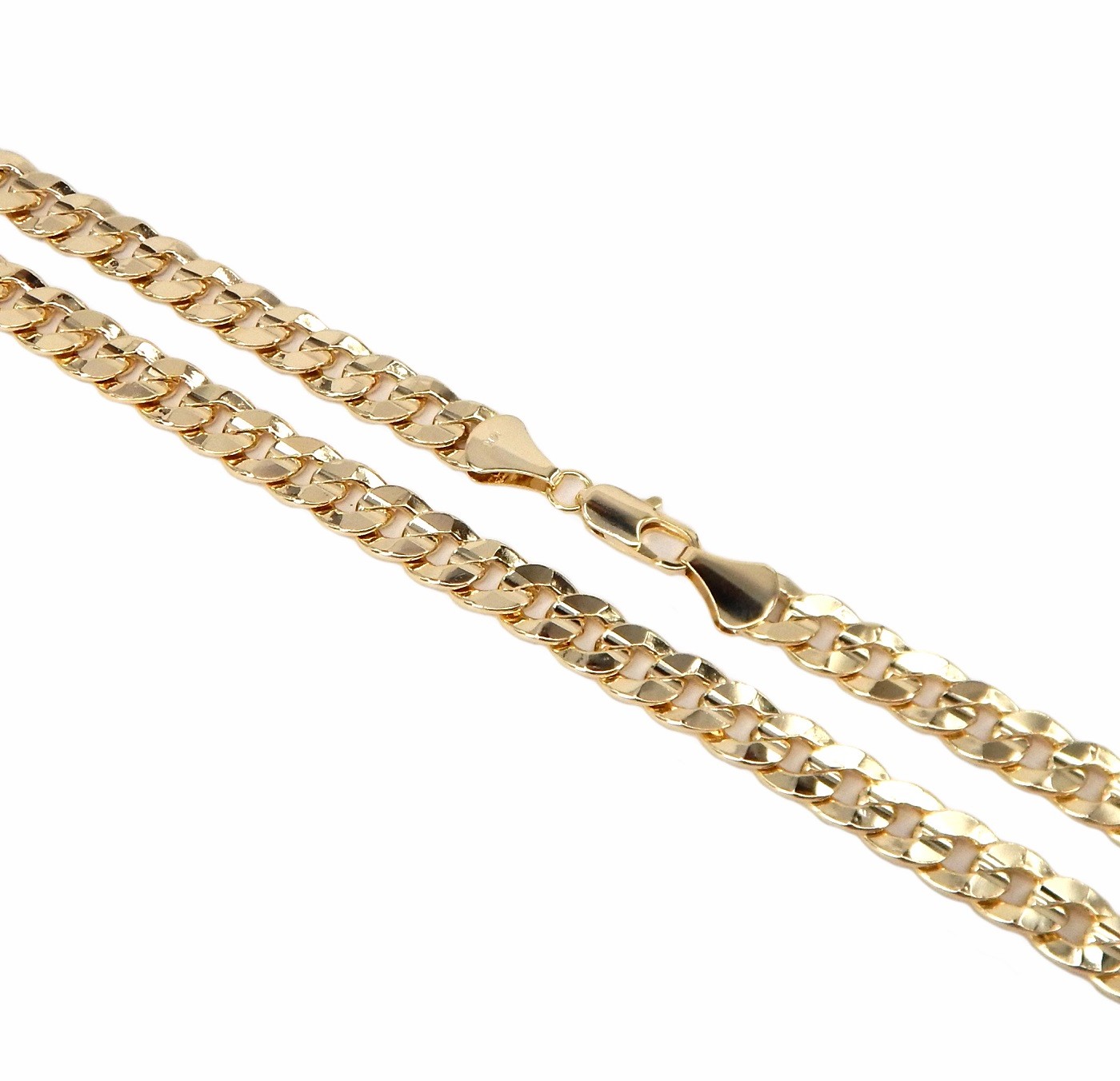 Men’s 10mm Concave Cuban link Chain Necklace 8″ 9″ 20″ 24″ 30″ Wholesale Lot