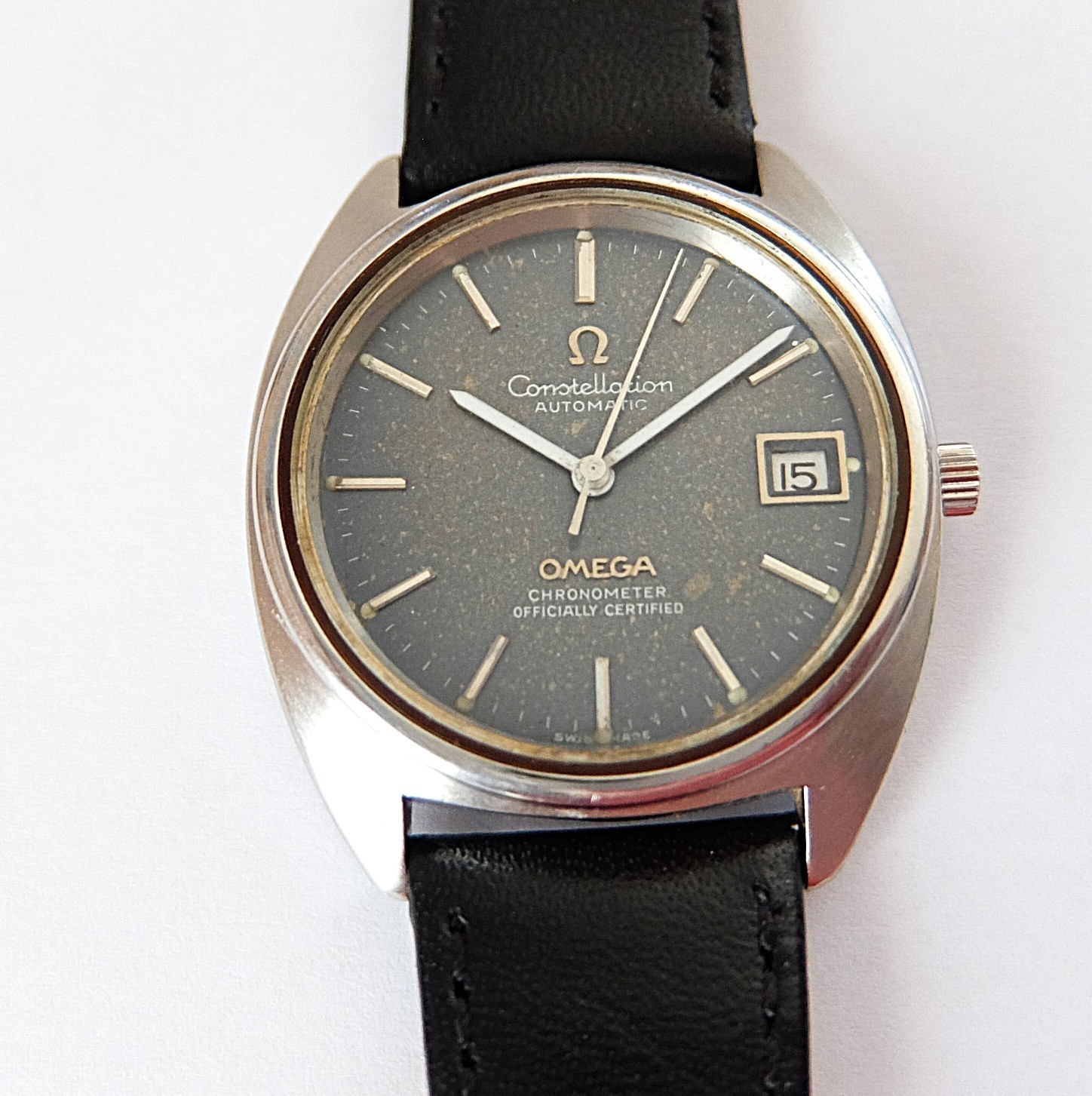 1973 OMEGA CONSTELLATION AUTOMATIC 23 JEWELS MANS WRIST WATCH WORKING
