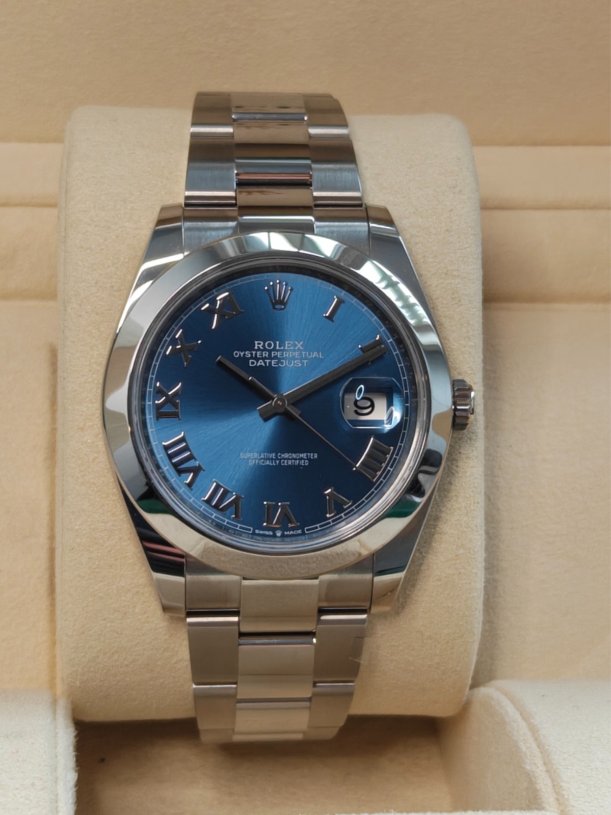 Rolex Datejust 41MM 126300 Azzurro Blue Dial 2024 Full Set UNWORN